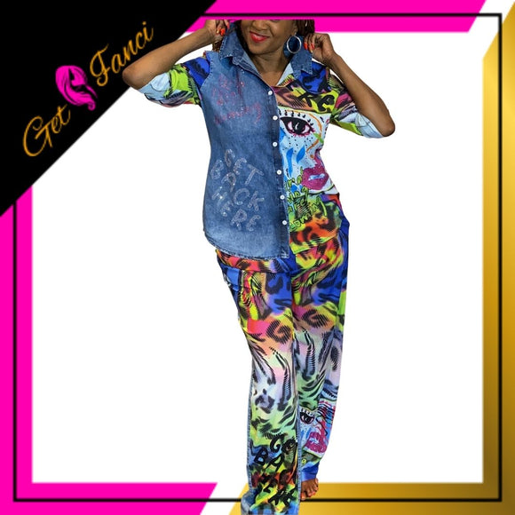 Art Lover Pants Set